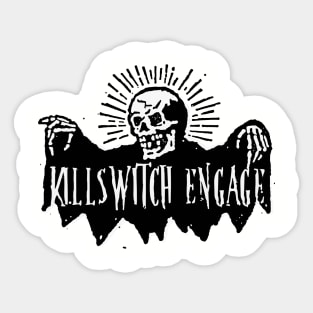 killswitch engage skeleton skull Sticker